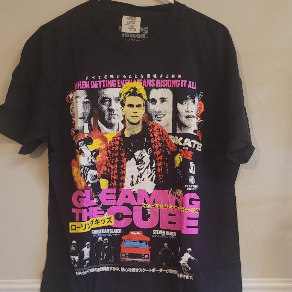 Rucking Fotten Gleaming The Cube T-Shirt Mens L Christian Slater Skate